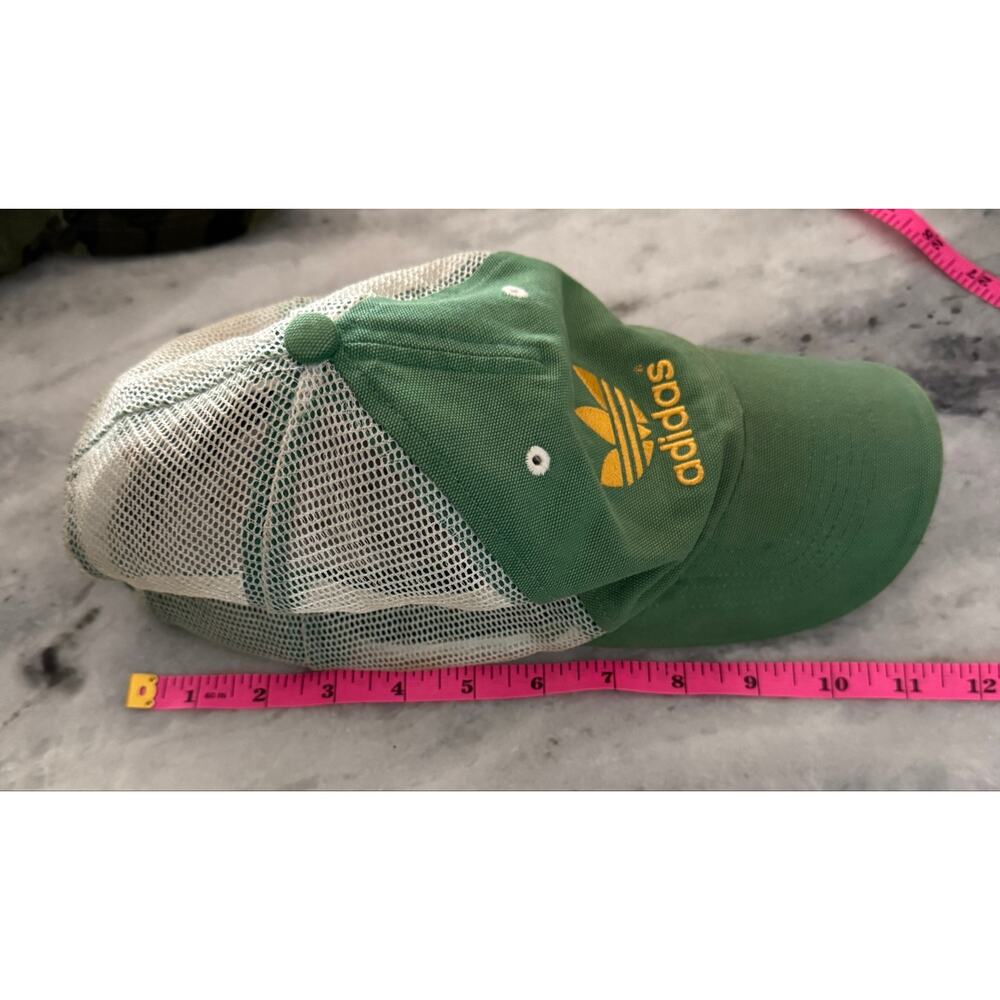 Vintage Adidas Trucker Mesh Hat Trefoil Y2K - Picture 4 of 8